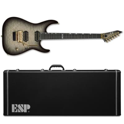 ESP E-II M-II QM Electric Guitar Black Natural Burst + Hard Case - BRAND NEW image 1