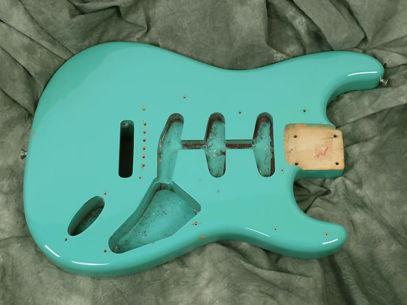 1980s Fender Stratocaster JV Reissue Body MIJ  - Seafoam Green image 1