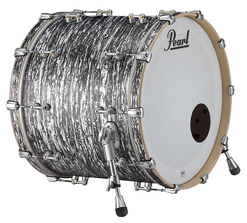 Pearl Music City Custom Reference Pure 24"x14" Bass Drum w/BB3 Mount BLACK OYSTER GLITTER RFP2416BB/C412 image 1