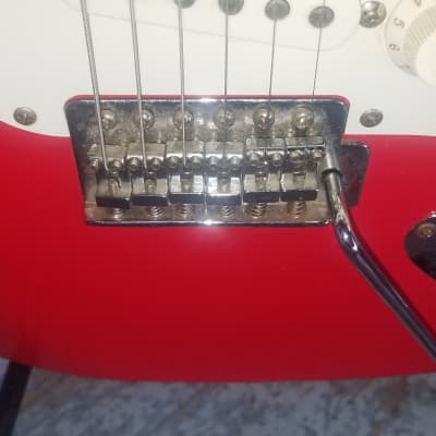 Aria Budwiser Stratocaster 90's Brite Red image 10
