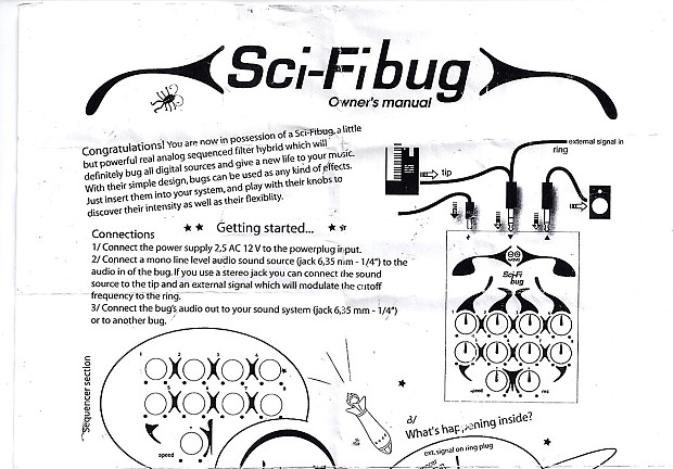 eowave Sci-Fi bug ステレオアナログフィルター eowave Sci-Fi bug ステレオアナログフィルター