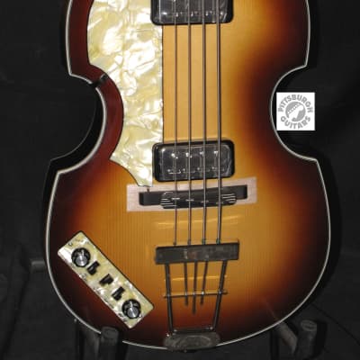 New Hofner Contemporary Series Beatle Bass, HCT500/1L-SB, Sunburst Finish, Left-Handed, B-Stock Sale w/Free Shipping! image 2