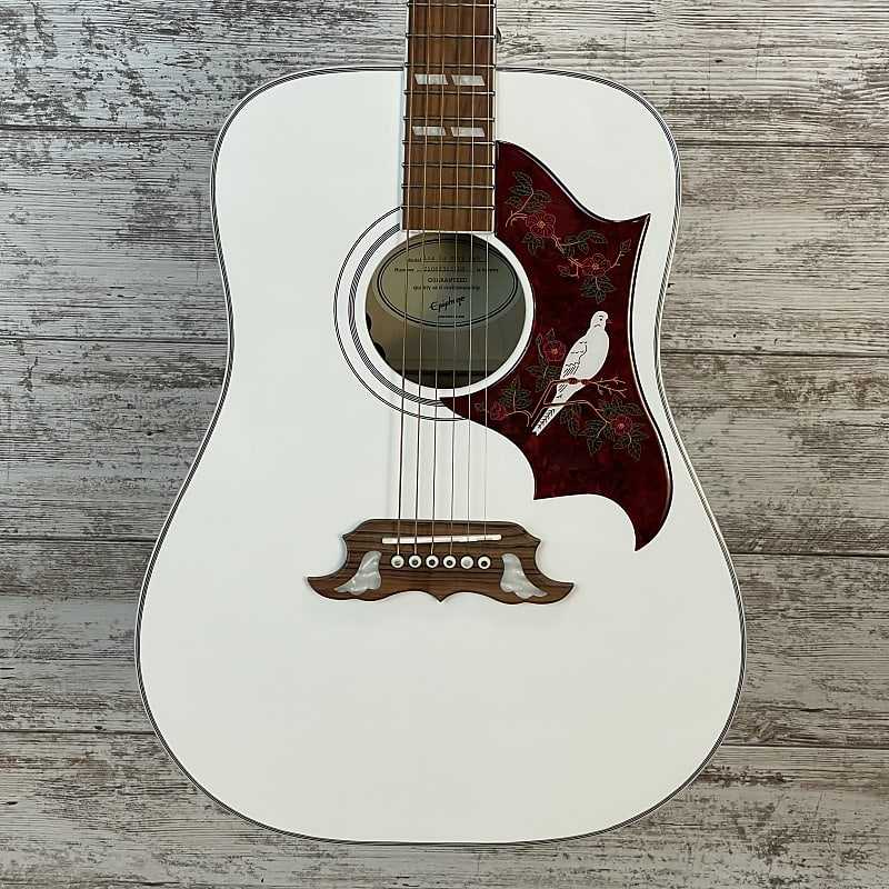 Epiphone Limited Edition Dove Pro White | Reverb