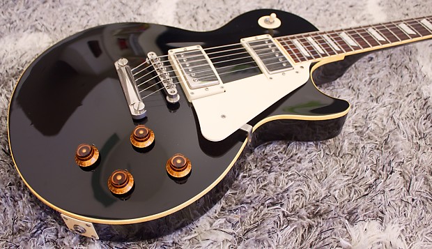 Epiphone Fujigen Japan Les Paul Standard LQ 2005 Black | Reverb
