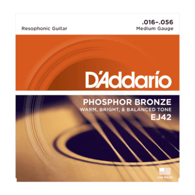D'Addario EJ42 Resophonic Guitar Strings 16-56 image 1