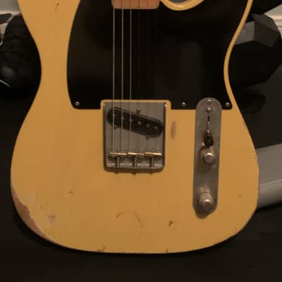 Big Tex version of Fender Black Guard Esquire 2016 Butterscotch image 2