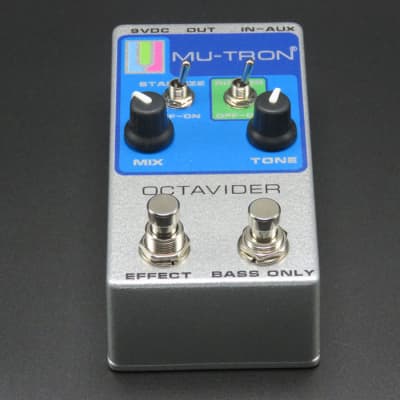 Mu-Tron Octave Divider Vintage Silver Guitar Effects Pedal image 5