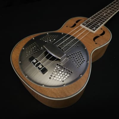 Gold Tone ResoMaple Concert-Scale Curly Maple Resonator Ukulele with Gig Bag image 1