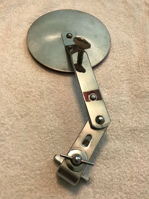 Vintage External Bass Drum Muffler, 6" Diameter Early 1950's - Chrome Plated Steel image 1