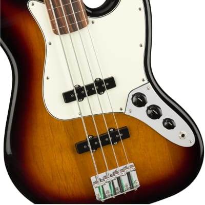 Fender Player Fretless Jazz Bass Pau Ferro FB, 3-Color Sunburst image 4