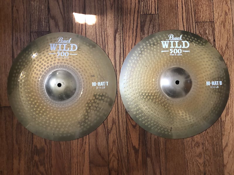 Pearl WILD 14" Hi Hat Cymbals Paiste RUDE Inspired Reverb