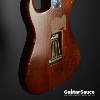 Fender Masterbuilt Dennis Galuskza SRV Lenny Tribute Stevie Ray Vaughan Stratocaster Rare 2004 (Cod.1066) image 17