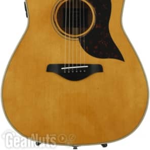 Yamaha A3M ARE Dreadnought Cutaway Acoustic-electric Guitar - Vintage Natural image 8