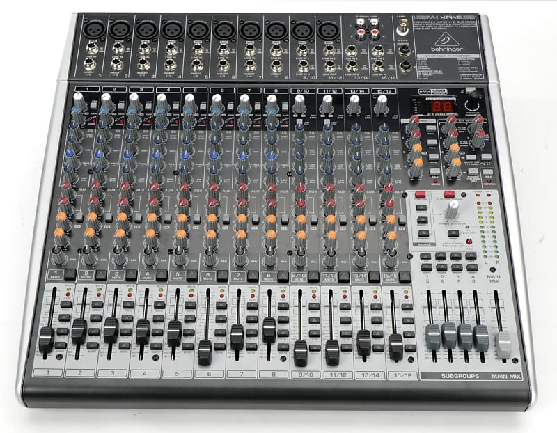 Behringer Xenyx X2442USB Mixer with USB and Effects Reverb