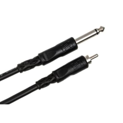 Hosa Unbalanced Interconnect Cable 1/4" TS to RCA - 5 Foot image 3