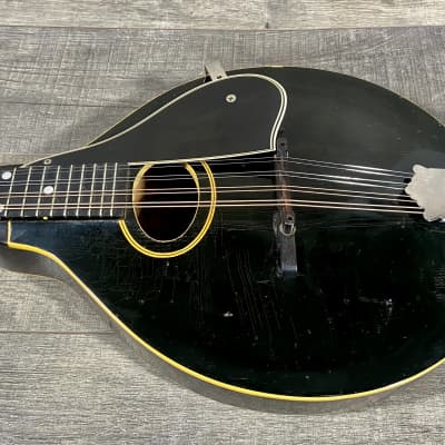 Gibson A-2 Mandolin Snakehead with Truss Rod 1923- Black image 3
