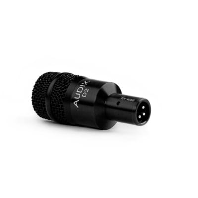 Audix D2 Dynamic Hypercardioid Instrument Microphone, 3-Pack, with 3 Audix D-Vice Clips image 6