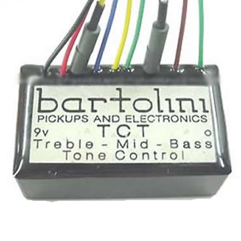 BARTOLINI NTCT 3 Band Tone Control Preamp w/ 400 Hz Mid-Cut 9-Volt image 1