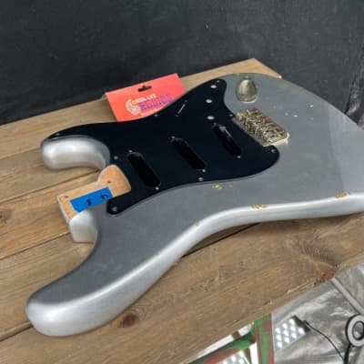 Real Life Relics Strat® Stratocaster® Body Aged Inca Silver #1 image 8