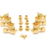 Grover Mini Roto Grip Locking Rotomatics, Set of 6 (3+3), 18:1 Ratio, Gold, 505G