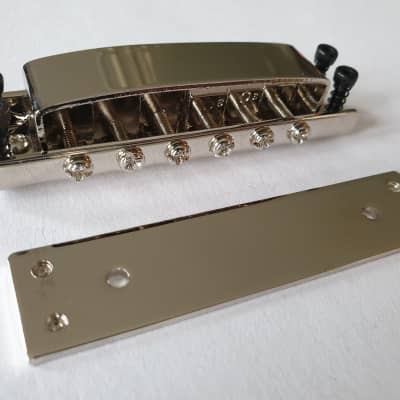 Tune o matic guitar bridge for Rickenbacker nickel image 1