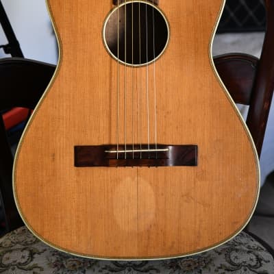 Vintage Hofner 517 Parlor Guitar, 1950's, Solid top and great sound – video included image 10