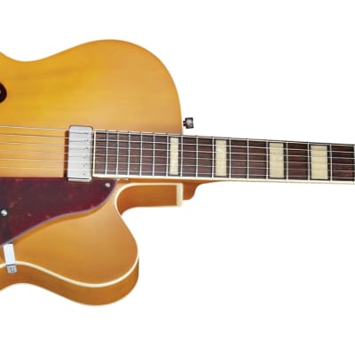 Gretsch G100CE Synchromatic Archtop Cutaway Electric - Flat Natural image 2