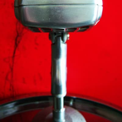 Vintage 1950's Shure 737A crystal super cardioid microphone w period desk stand PROP DISPLAY image 9