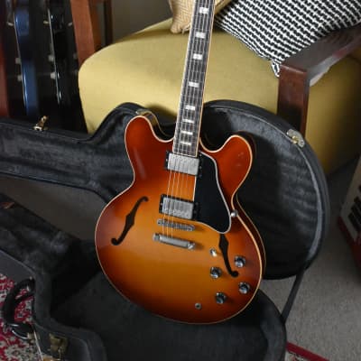 2002 Gibson Memphis Yamano ’60 ES-335 Block (ESDY-TE) Iced Tea Sunburst w/OHSC & Paperwork image 5