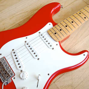 2000 Fender Stratocaster Custom Shop 1956 Closet Classic Relic Guitar Fiesta Red w/ Original Case image 8