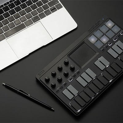Korg nanoKey Mobile Midi Keyboard. - Black image 2