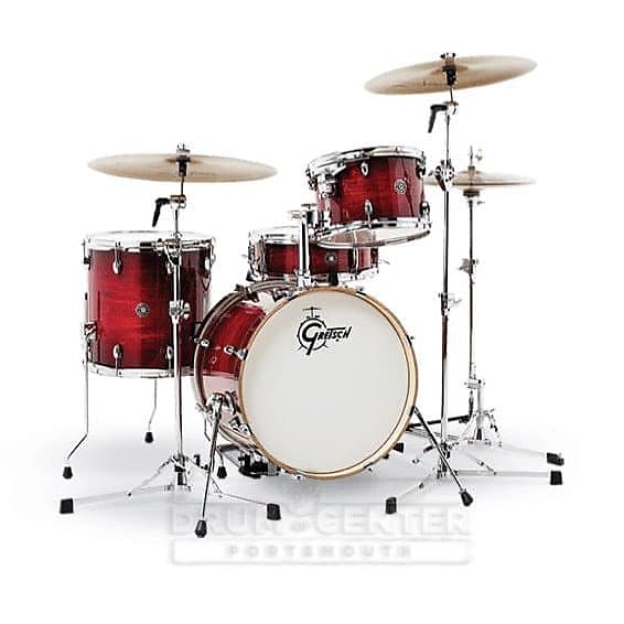 Gretsch Catalina Club 4pc Drum Set w/18"BD Gloss Crimson Burst image 1