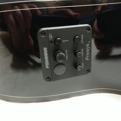 LUNA Fauna Phoenix cutaway acoustic electric Guitar NEW Classic Black w/ Hard CASE image 9