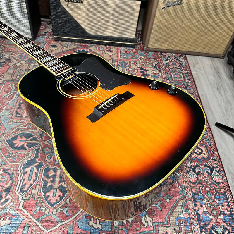 Greco J-160E Style John Lennon Model W404-BSE Electric Dreadnought 1981