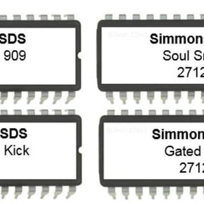 Simmons EPROM rom sound chips bundle image 1
