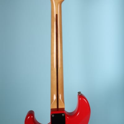 Vintage 1980s Squier Bullet 1 One Made in Korea Ferrari Red MIK Electric Guitar image 11
