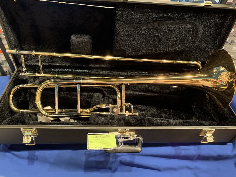Yamaha YSL-548GOAL Allegro Tenor Trombone w/ F Attachment (Includes Case & Accessories) image 1