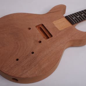 BYOGuitar Double Cut Jr Body and Neck Unfinished image 2