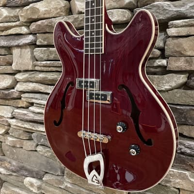 Guild Starfire I Semi Hollow body Short Scale bass - Cherry Red *FLOOR MODEL/DEMO UNIT BLOWOUT* image 4