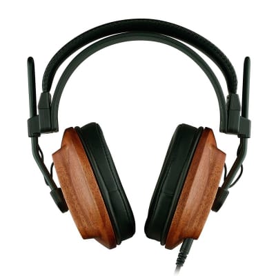 Fostex T60RP Regular Phase RP Stereo Headphones, African Mahogany Housing image 1
