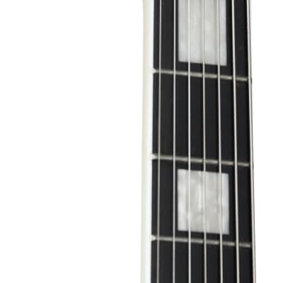 Epiphone Matt Heafy Les Paul Custom Origins Electric Guitar, Left-Handed 7-String (with Case), Bone White image 7