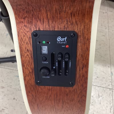 Cort SFXMEOP SFX Series Acoustic Electric Cutaway Guitar. Open Pore image 5