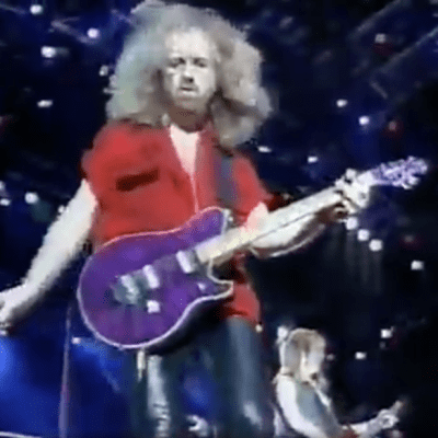 Music Man Brad Whitford’s Gift From Eddie Van Halen, Aerosmith, EVH (#127) 1991 Purple image 2