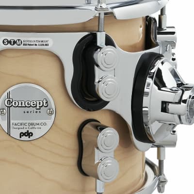 PDP Concept Maple 5-Piece 22|16|12|10|14S Shell Pack - Natural Lacquer - Chrome Hardware image 5
