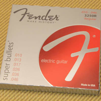 073-3250-406 Fender Super Bullets 3250R .010-.046 Regular Electric Guitar Strings for sale