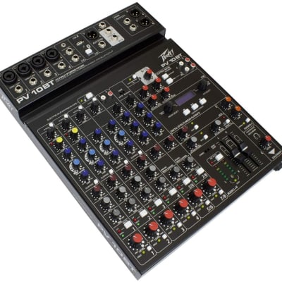 Peavey Model PV 10 BT 8 Channel Compact Mixer with Bluetooth - DJ - PA - Church image 1