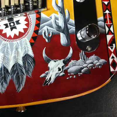 Woodcraft Electric Guitars Multiscale T-Slant Fretted "Native Spirit" Custom Electric Guitar image 8