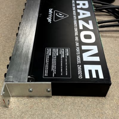 Behringer Ultrazone ZMX8210 Rackmount Zone Mixer 2008 - Present - Black / Silver image 3
