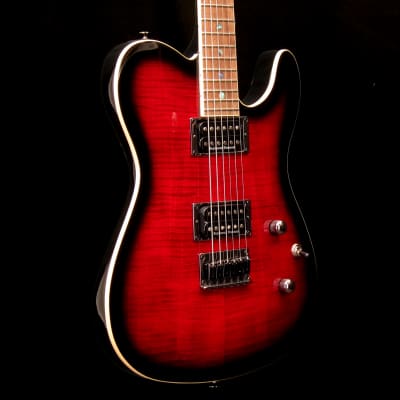 Fender Special Edition Custom Telecaster FMT HH, Black Cherry Burst image 6