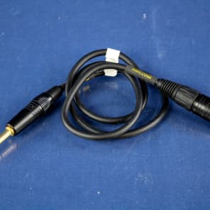Mogami Neglex 2534 Microphone Cable 3' stereo 1/4" to XLR; gold connec image 1